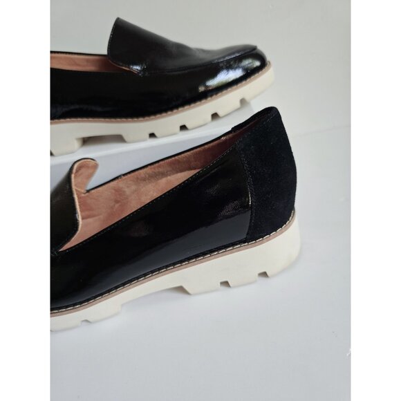 Vionic Kensley Black Patent Leather Slip On Loafer Shoes Platform Womens Size 9 - Picture 2 of 11